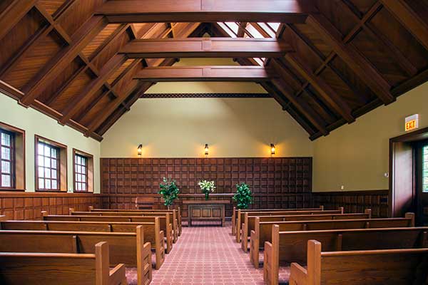 Graceland Cemetery Chapel interior photo