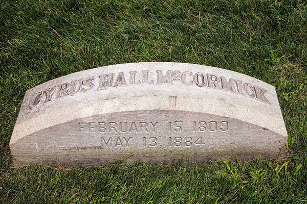 Cyrus McCormick gravestone photo