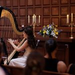 harpist in chapel photo